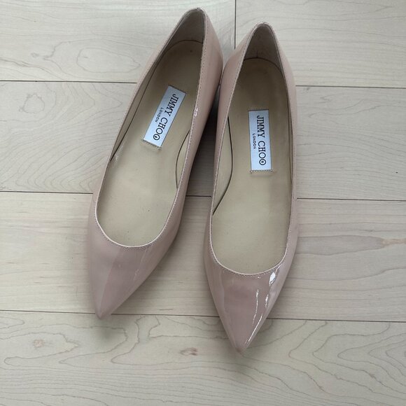 Jimmy Choo's Love Flat Shoes 37.5 size - Picture 4 of 7